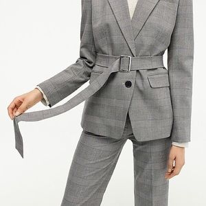 J. Crew Jackets & Coats - J Crew belted blazer in glen plaid J. Crew Jackets & Coats - J Crew belted blazer in glen plaid